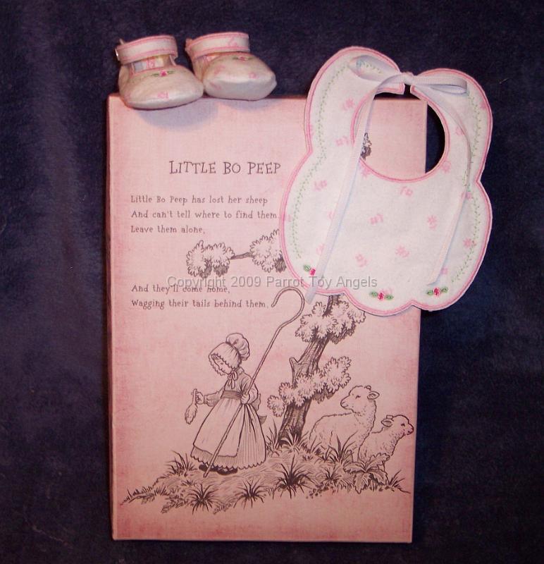 bopeepbox.jpg - Little Bo Peep handmade bib, mary janes and keepsake box