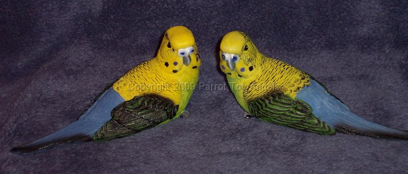 greenyellowbudgies.jpg - Yellow Budgies Figurines