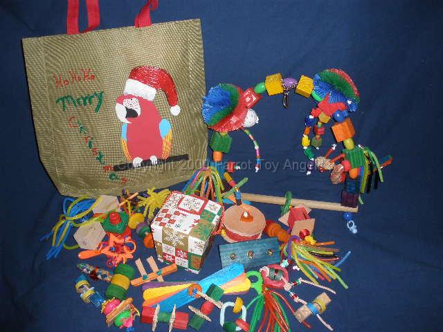 santaparrothelpberbag.jpg - Santa Parrot Helper Bag