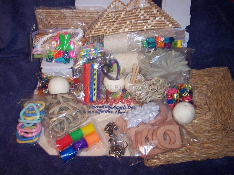 tote_supplies.jpg - PTA Tote Stuffed Full of Toy Making Supplies