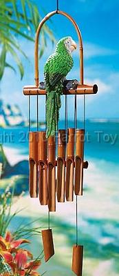 parrotchime.jpg - Bamboo Parrot Wind Chime